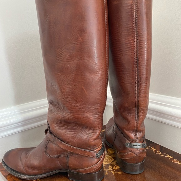 Frye Womens Melissa Brown Riding Boots Size 5.5B (76976) - Picture 3 of 10